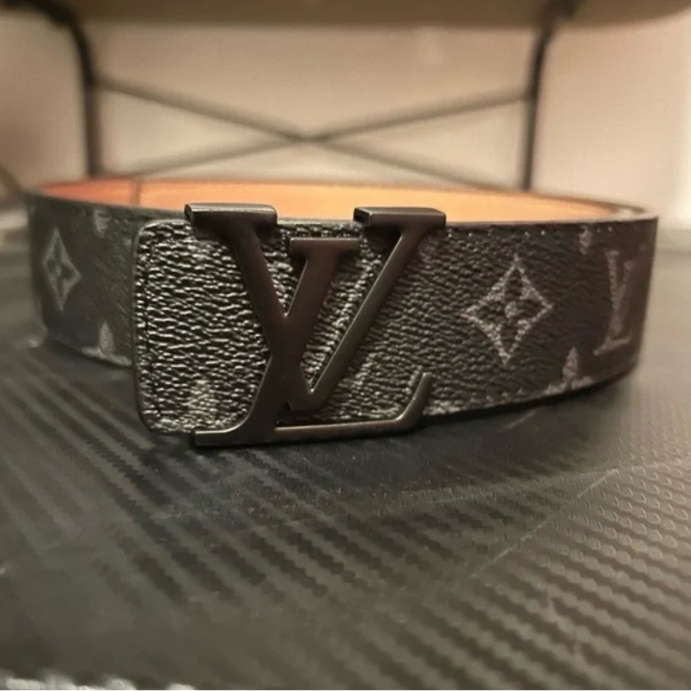 Louis Vuitton Black Monogram Belt 36/34